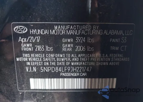 2018 Hyundai Elantra Value Edition from USA, damaged, VIN 5NPD84LF9JH221747